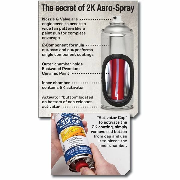 Discount ๐ Eastwood 2K Ceramic Aerosol Chassis Black Satin Spray Paint ๐ 2 Discount ๐ Eastwood 2K Ceramic Aerosol Chassis Black Satin Spray Paint ๐ - Image 2