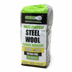 Outlet 🛒 GRIP 12 Piece #000 Steel Wool Pad Set 😍